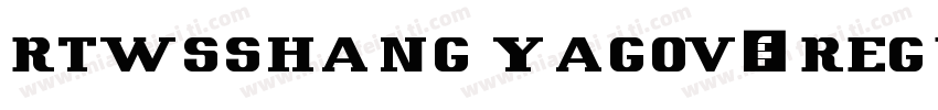 RTWSSHANG YAGOV1 REGULAR字体转换